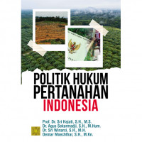 Politik Hukum Pertanahan Indonesia