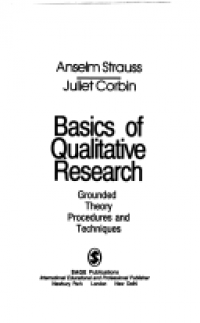 Basics of qualitative research grounded theory procedures and techniques