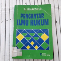 Pengantar ilmu hukum