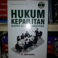 Hukum Kepailitan : Rapat-Rapat Kreditor (Buku 2)